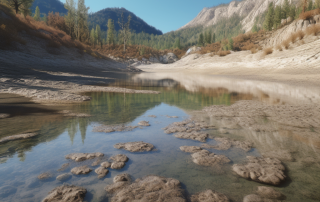 drying lake