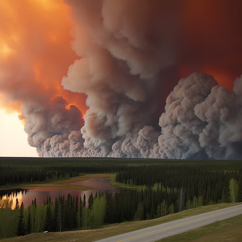 Unleashing Destruction, Canada's Wildfires Threaten Economy and