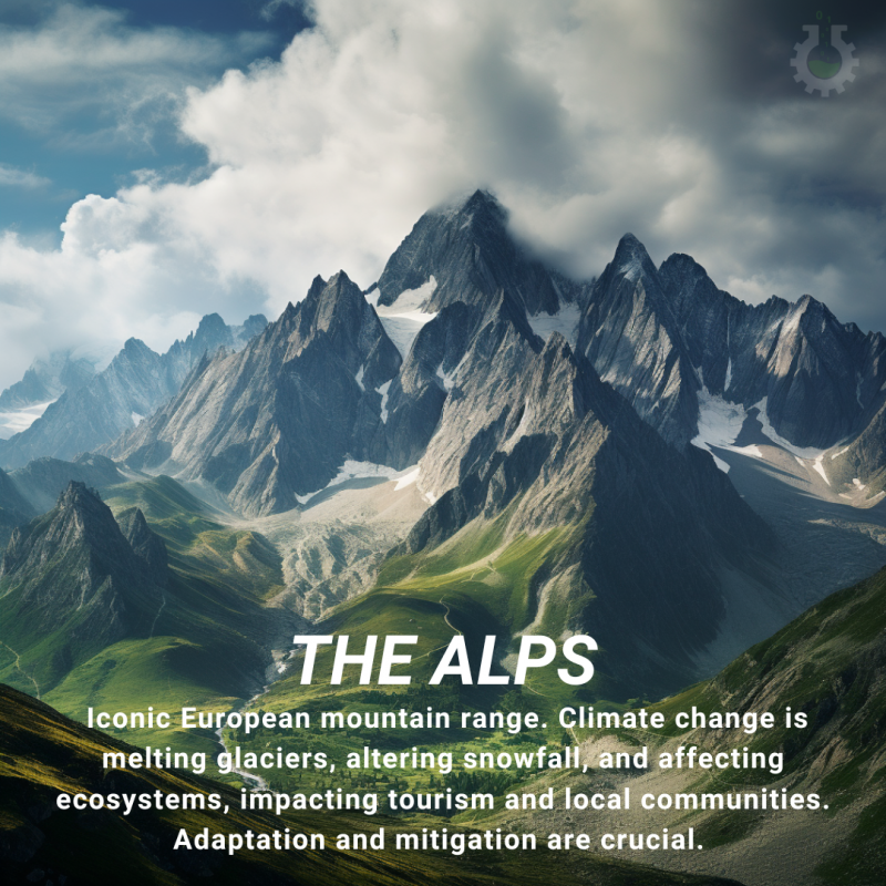 Climate Change Poster Collection of the Day – The Alps - Science4Data