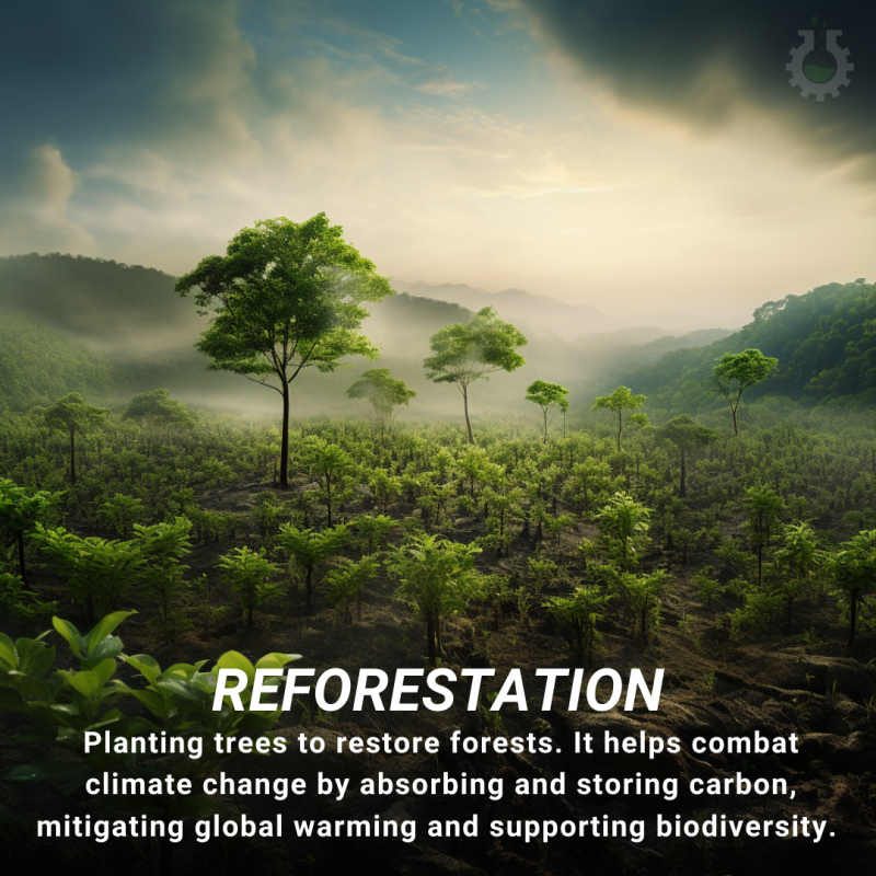 Climate Change Poster Collection of the Day - Reforestation - Science4Data