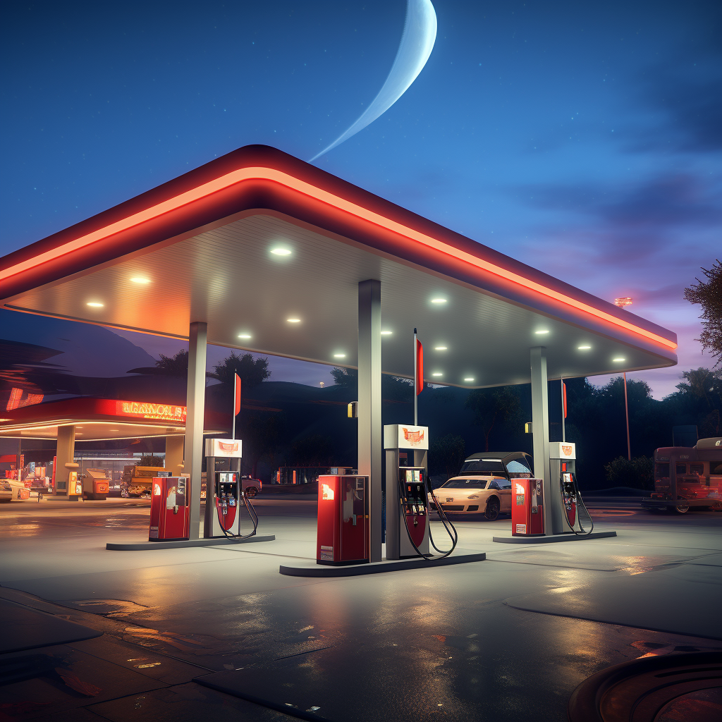 gas station