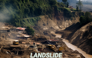 Climate Change Poster Landslide