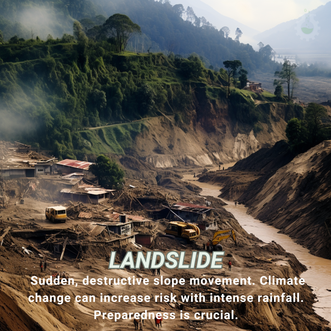 Climate Change Poster Landslide