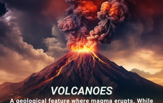 Climate Change Poster - Volcano