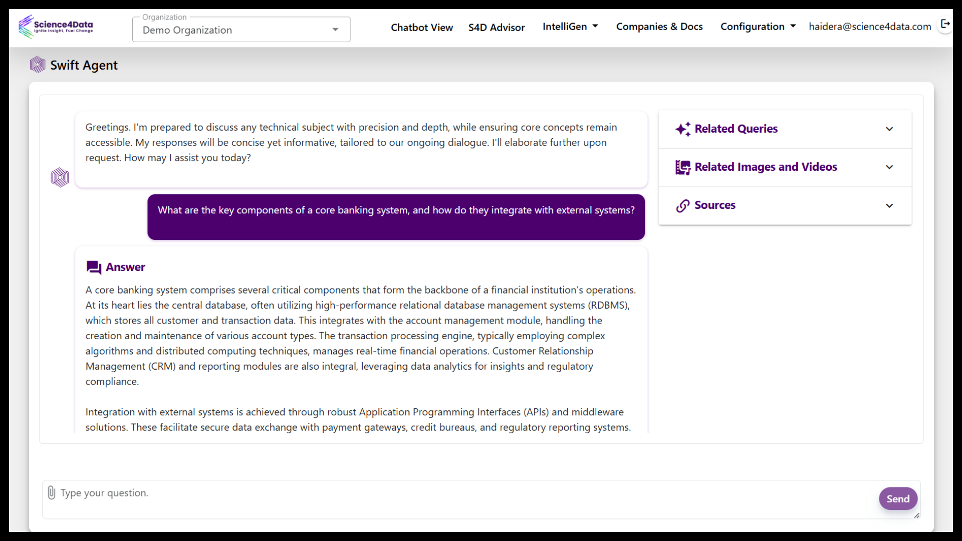 Swift Agent Dashboard